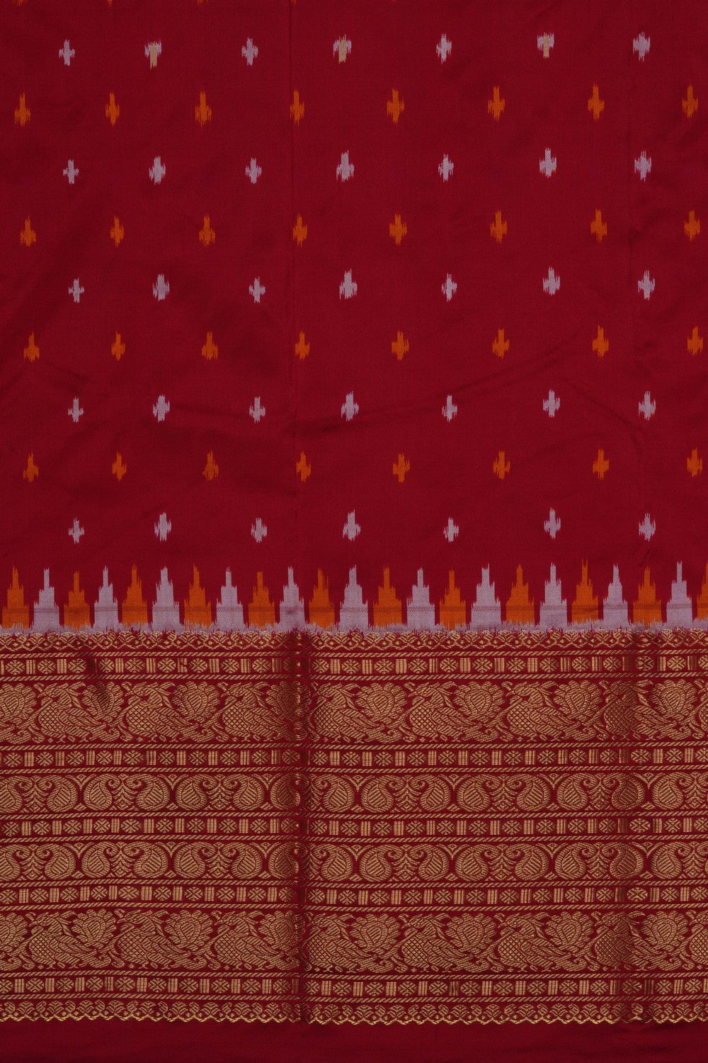 Image of Pochampally Ikat Silk Saree
